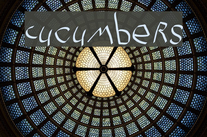 Cucumbers Font examples