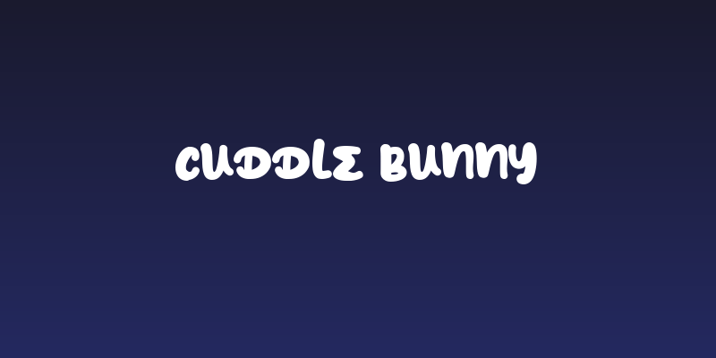Cuddle Bunny Social Header