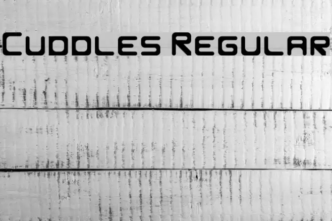 Cuddles Regular Font examples