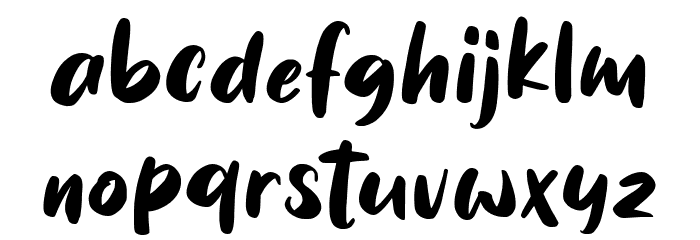 Cuddly Kid Handwriting Font LOWERCASE