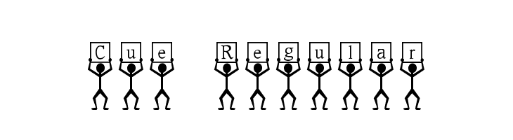 Cue Regular  フリーフォントのダウンロード