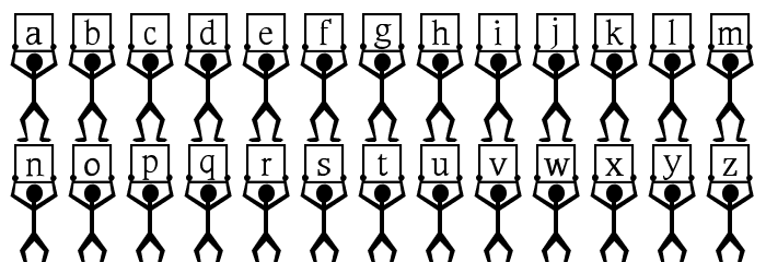 Cue Regular Font LOWERCASE