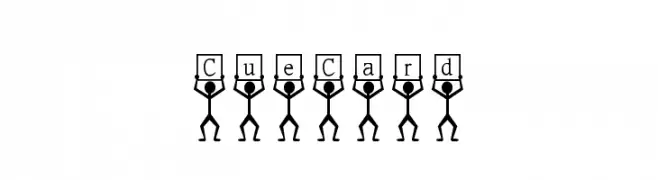 CueCard  Frei Schriftart Herunterladen