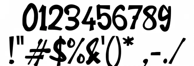 Cuek Font OTHER CHARS