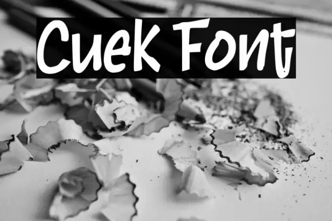 Cuek Font examples