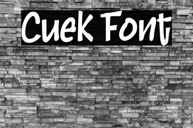 Cuek Font examples