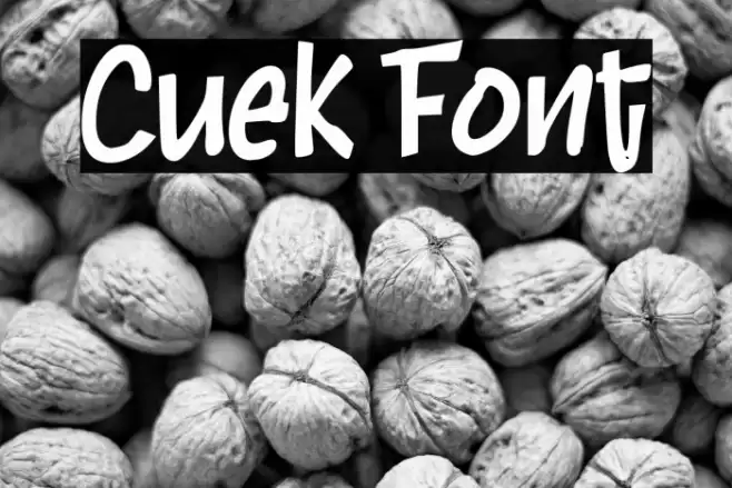 Cuek Font examples