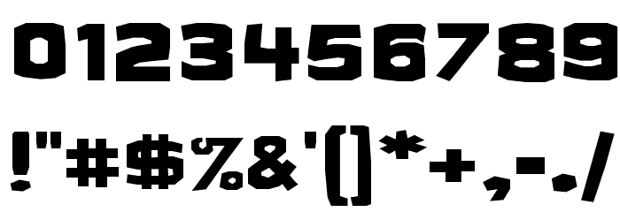 Cueva Thick Font OTHER CHARS