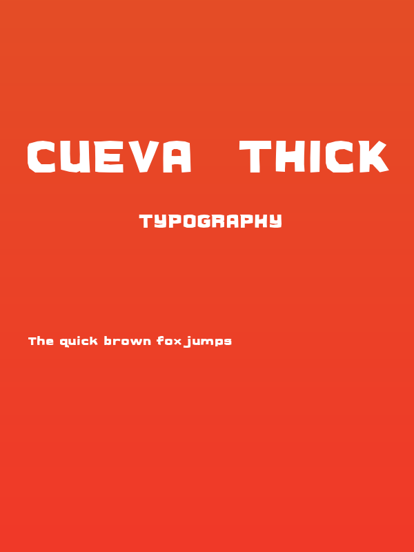 Cueva  Thick Poster