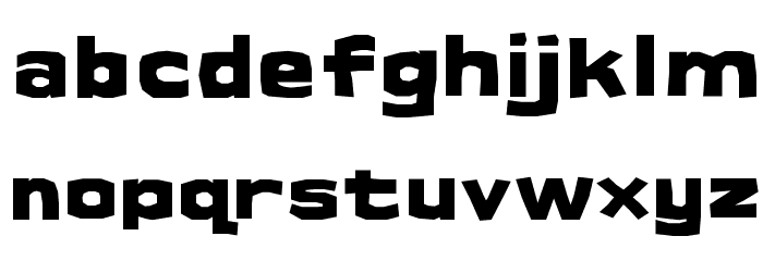 Cueva Thick Font LOWERCASE