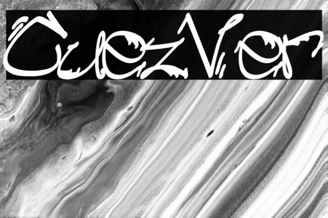 Cuez_Ver3 Font examples