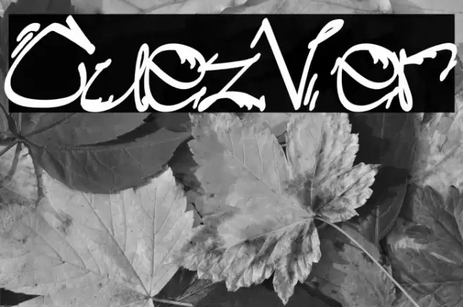 Cuez_Ver3 Font examples