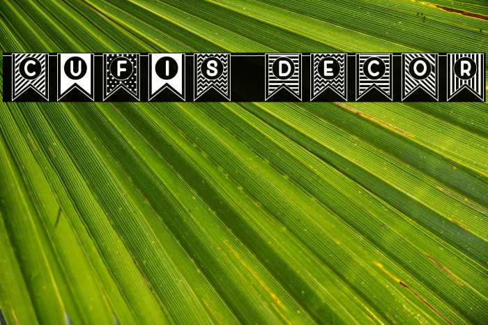 Cufis Decor Font examples