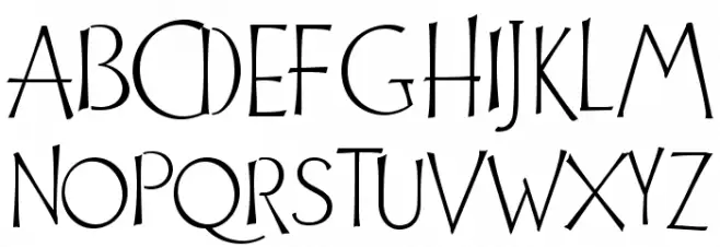 Cuivrerie 字体 大写