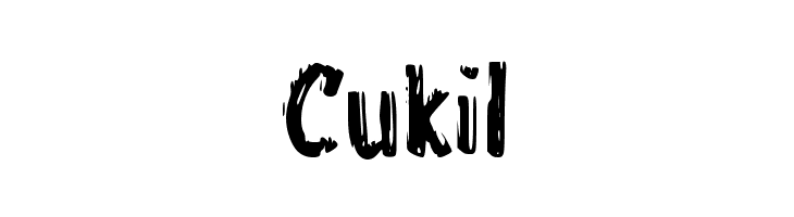 Cukil  フリーフォントのダウンロード