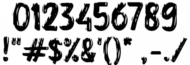 Cukil Font OTHER CHARS