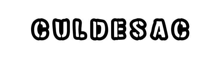 Cul de sac Font