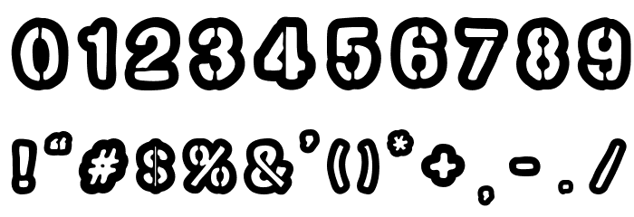 Cul de sac Font OTHER CHARS