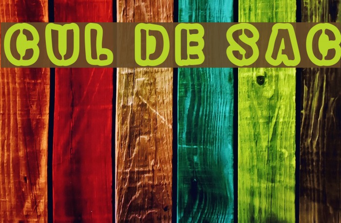 Cul de sac Font examples