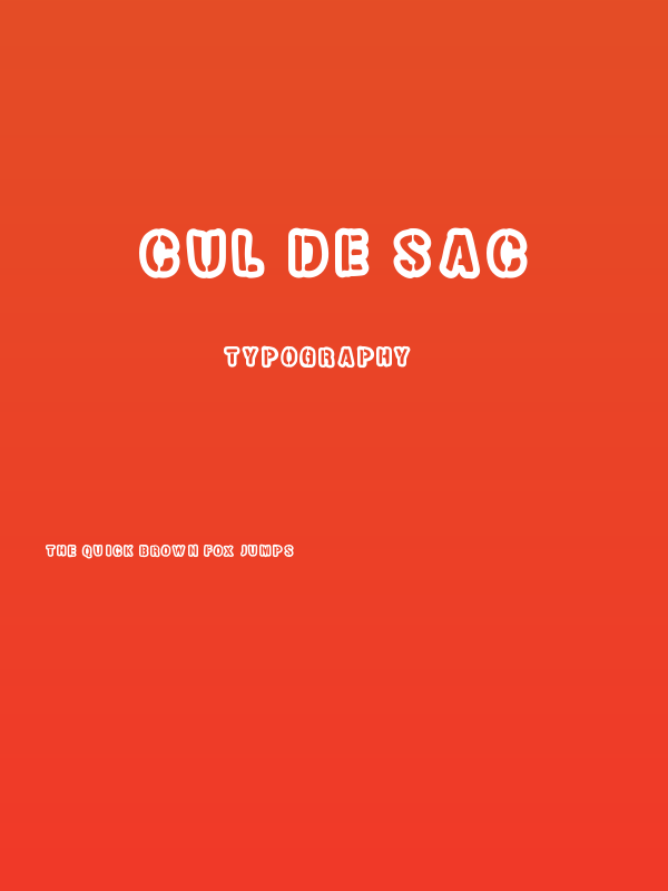 Cul de sac Poster