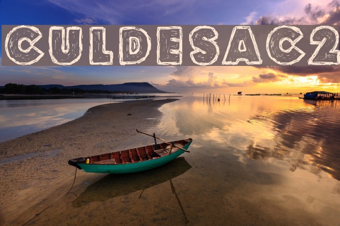 Culdesac2 Font examples