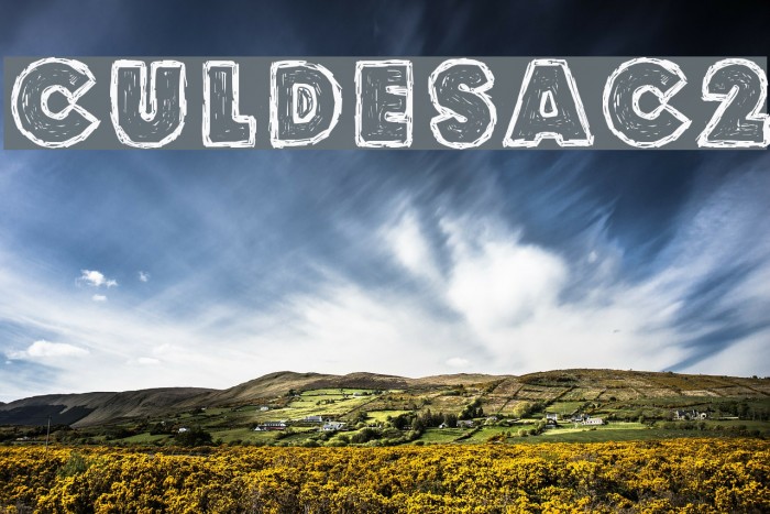 Culdesac2 Font examples