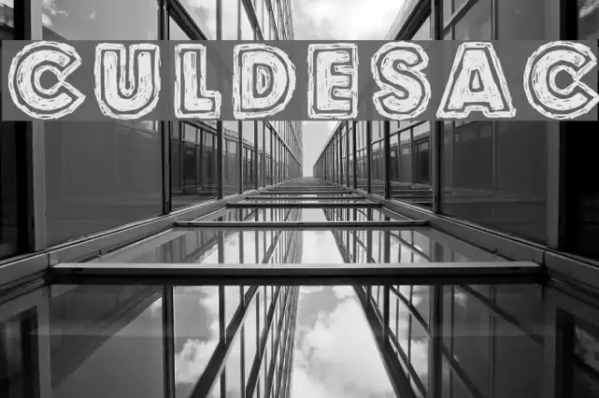 Culdesac Font examples
