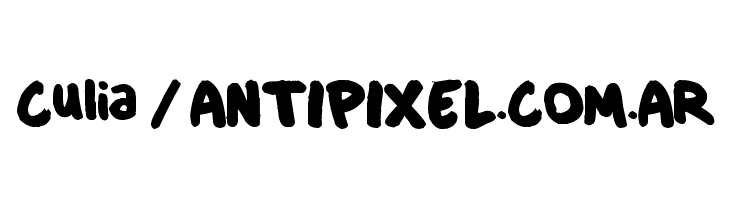 Culia / ANTIPIXEL.COM.AR Font