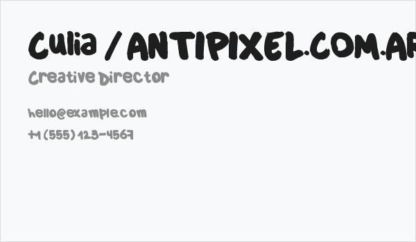 Culia / ANTIPIXEL.COM.AR Business Card