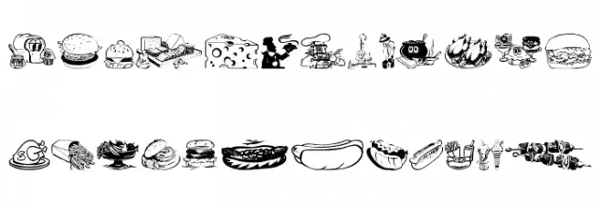 Culinary Art Шрифта ВЕРХНИЙ