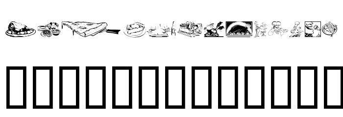 Culinary Art Font LOWERCASE