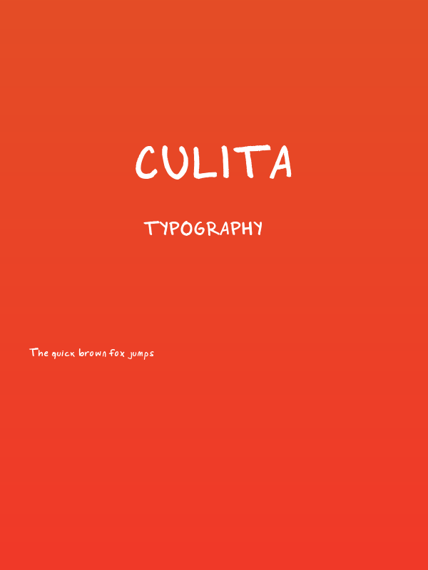 Culita Poster