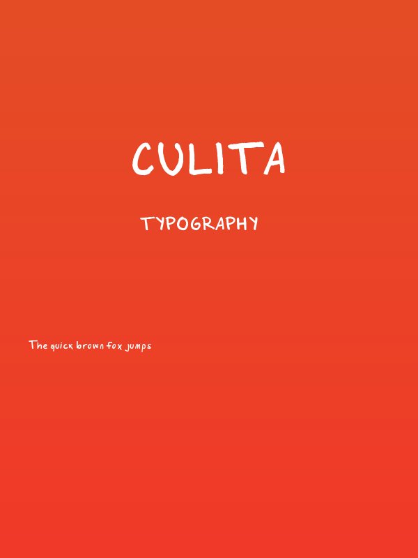 Culita Poster
