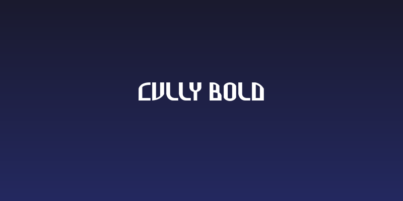 Cully Bold Social Header