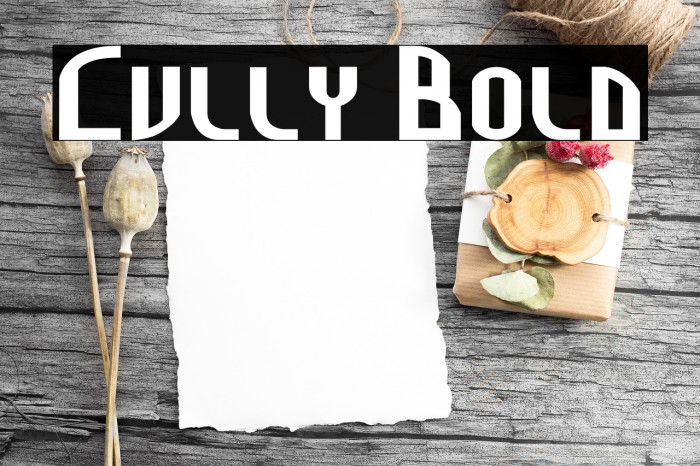Cully Bold Example 1