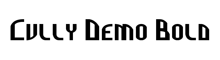 Cully Demo Bold  フリーフォントのダウンロード