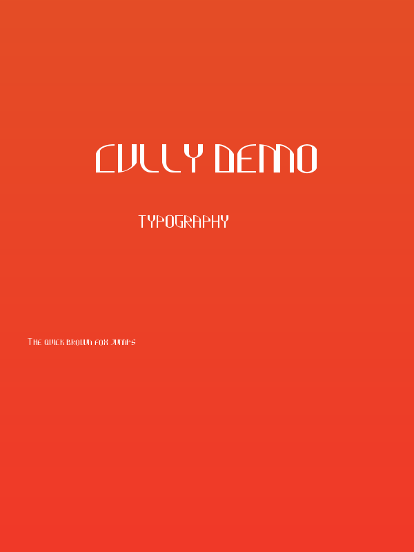 Cully Demo Poster