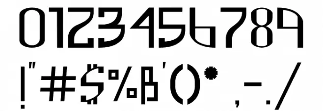 Cully Font OTHER CHARS