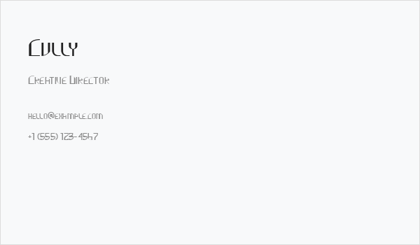 Cully Business Card