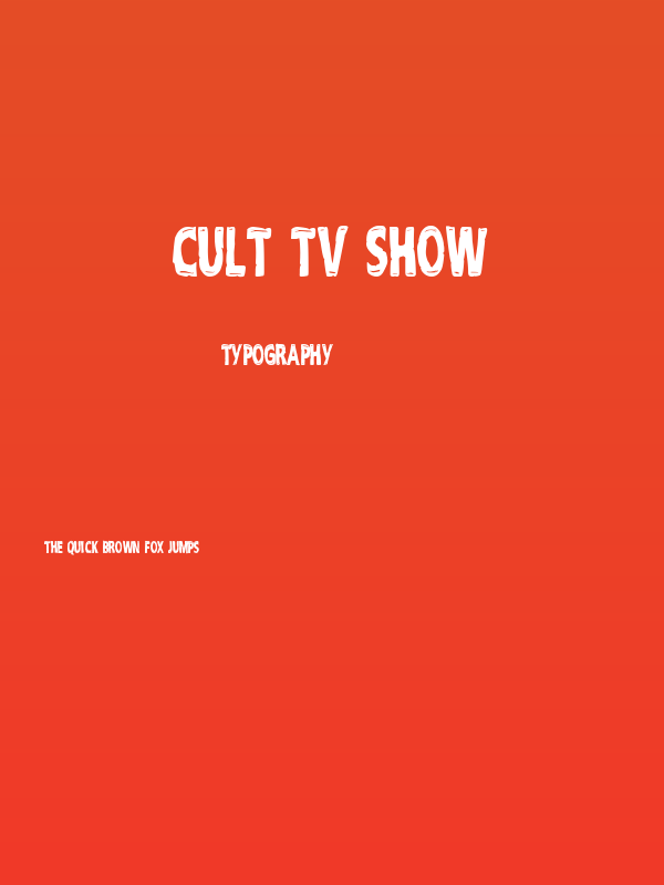 Cult Tv Show Poster