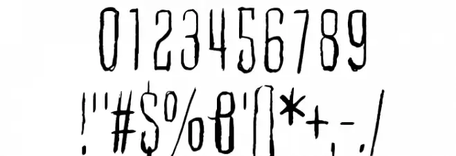 Cult of the toucan Font OTHER CHARS