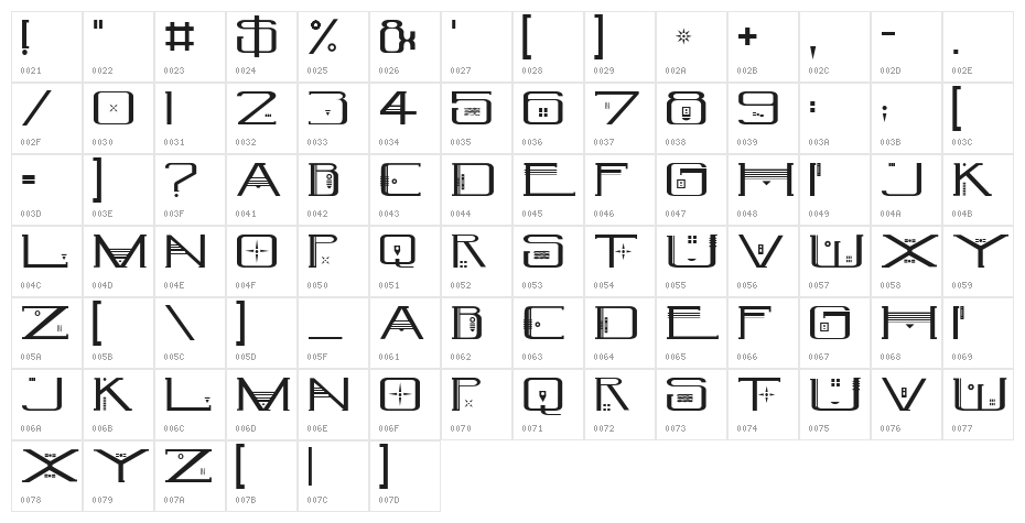 CultLove Ornate Character Map
