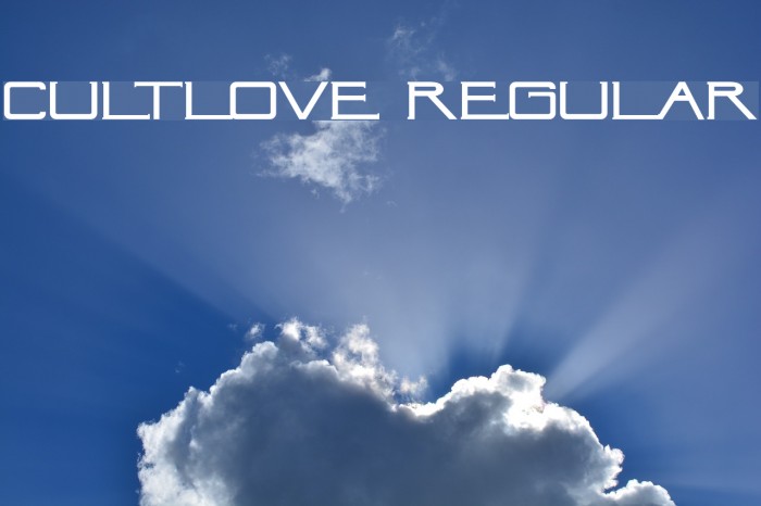 CultLove Regular Font examples