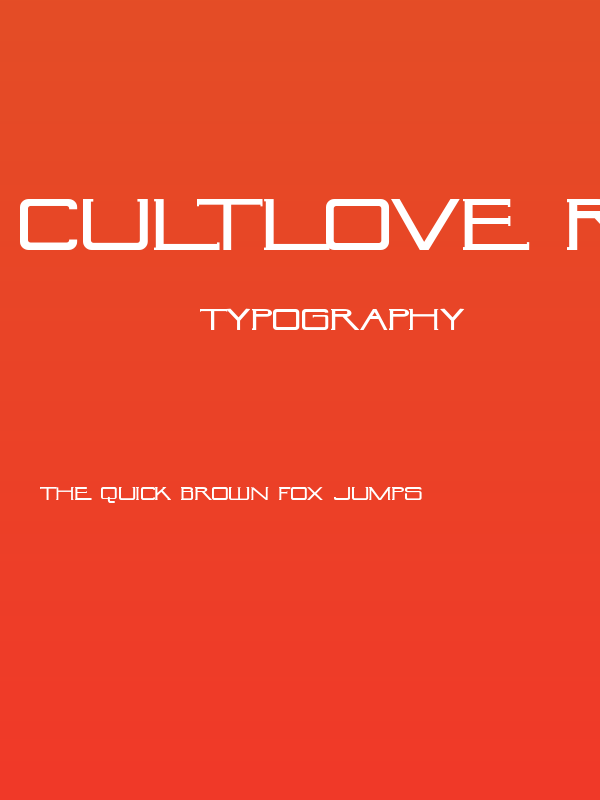 CultLove Regular Poster