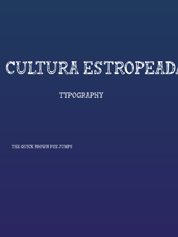 Cultura Estropeada Poster