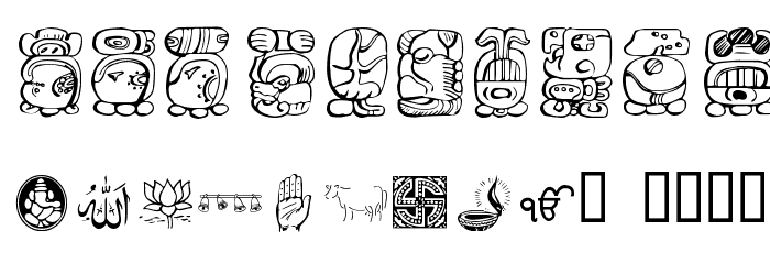 Cultural Icons Font OTHER CHARS