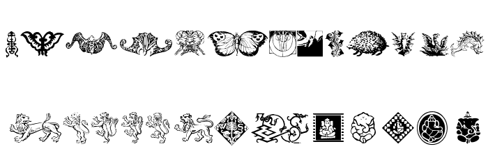 Cultural Icons Font LOWERCASE