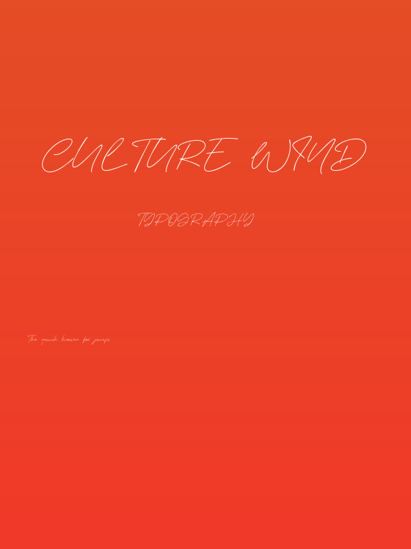 Culture Wind Poster