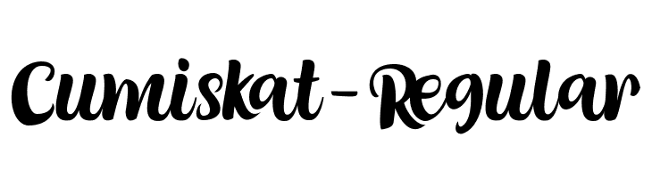Cumiskat-Regular  Descarca Fonturi Gratis