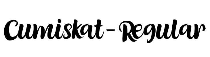 Cumiskat-Regular Font
